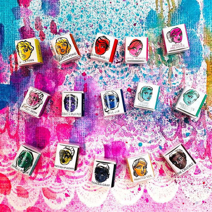 Jane Davenport Colour Library Book Truck Edition akvarellsett