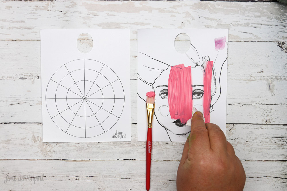 Jane Davenport Paint Mixing Pad blandeblokk palett