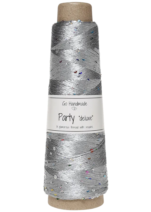 Go Handmade Party Deluxe paillettgarn 50 g multi-color
