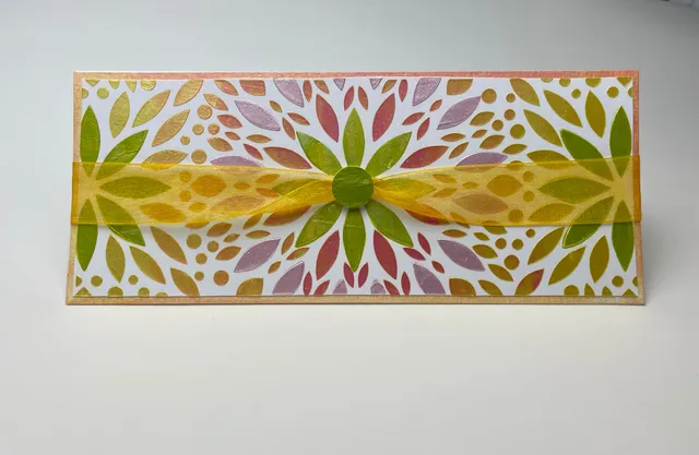 The Crafters Workshop TCW6033 Layered Mums slimline sjablong blomster