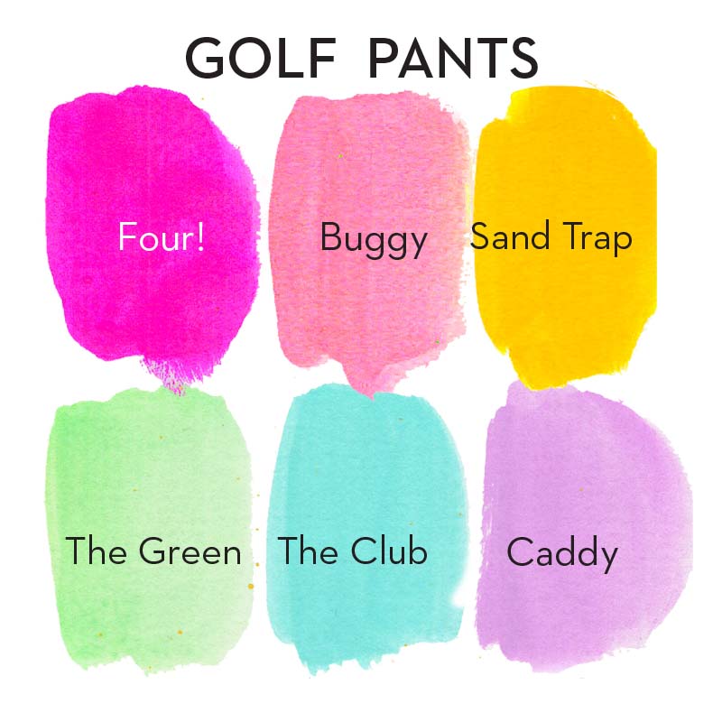 Jane Davenport LayerCake Golf Pants akvarell pastell