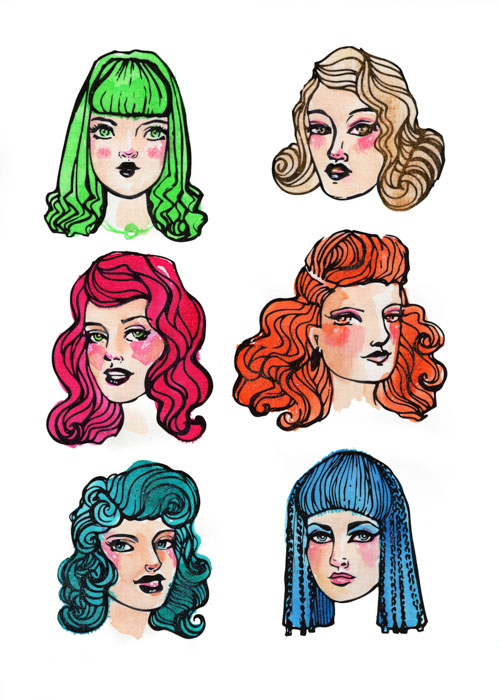 Jane Davenport Starlets Stamps 2 stempler ansikt