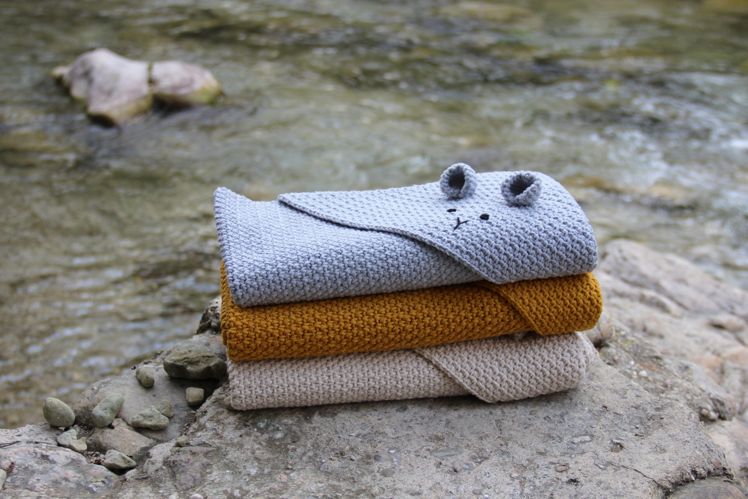 Go Handmade Teddy Couverture hekleoppskrift 72x72 cm teppe