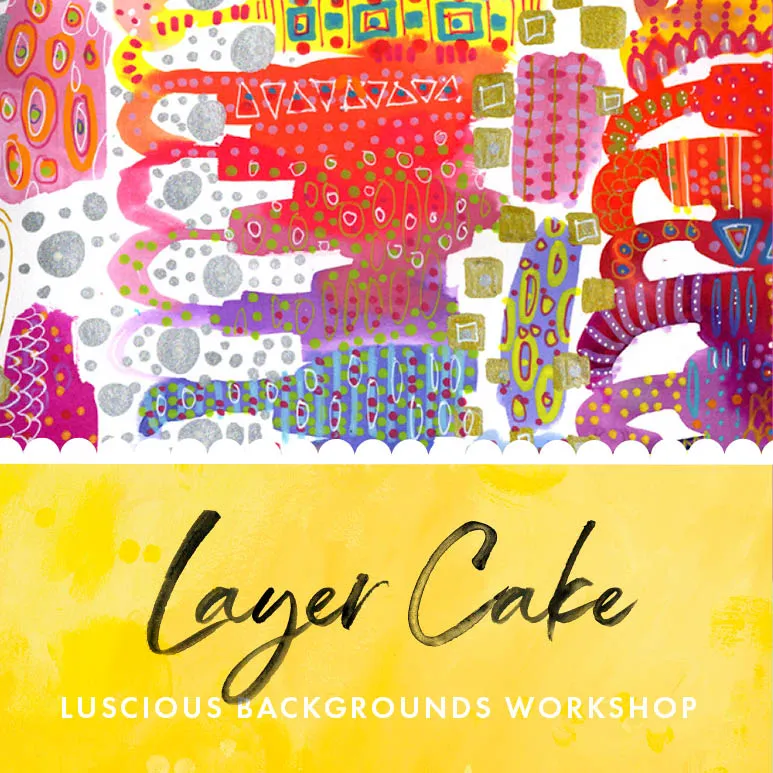 Jane Davenport Layer Cake nettkurs bakgrunner akryl