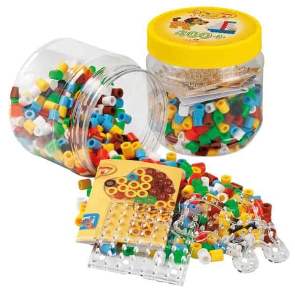 Hama Maxi perlesett gul boks 400 perler 10 mm