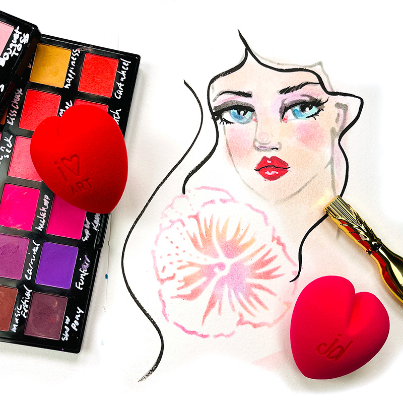 Jane Davenport I Heart Art svamper til blekk og maling