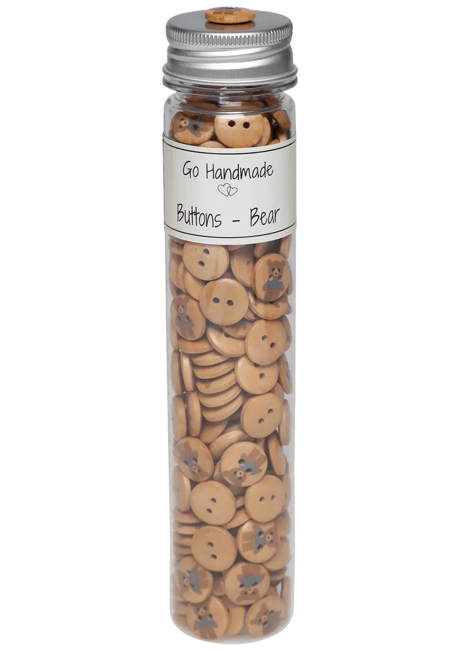 Go Handmade Teddy 15 mm knapper blå 220 stk