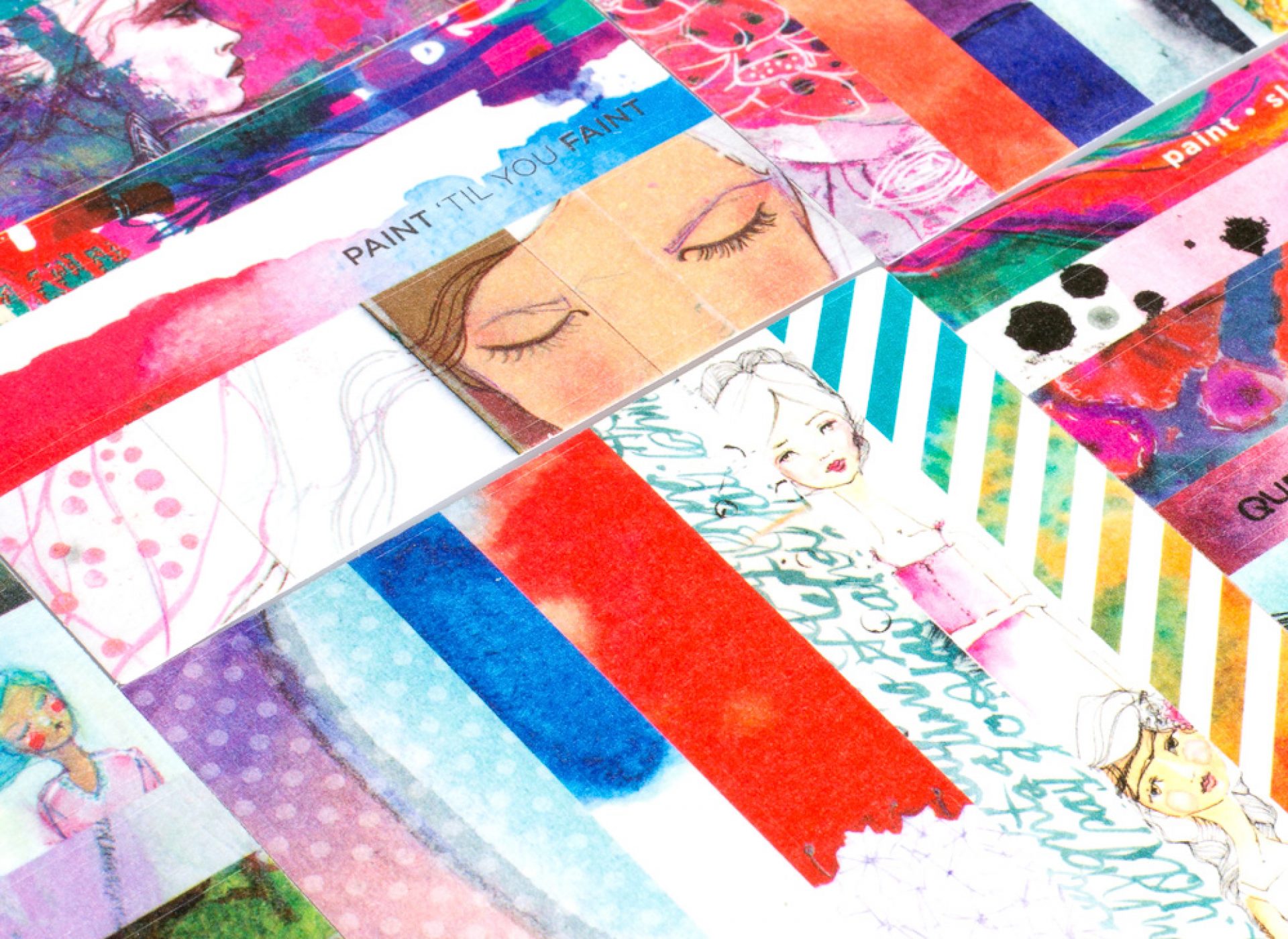Jane Davenport Paint Phrases washi klistremerkehefte planner