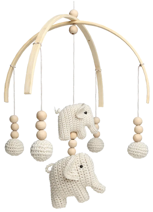 Go Handmade Elefant hekleoppskrift uro D28 cm
