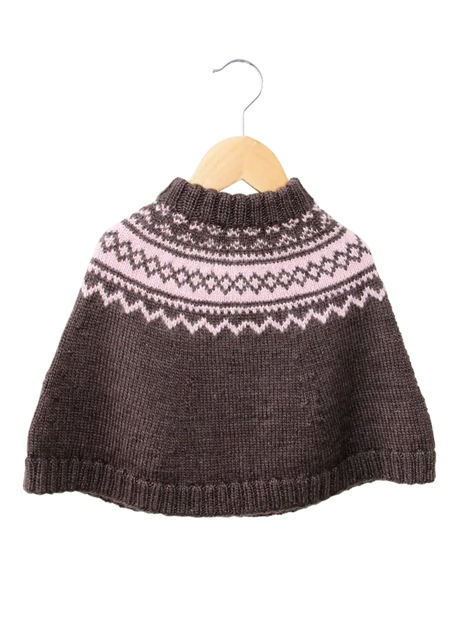 Go Handmade Vintage Classic poncho strikkeoppskrift 1-2 år ull