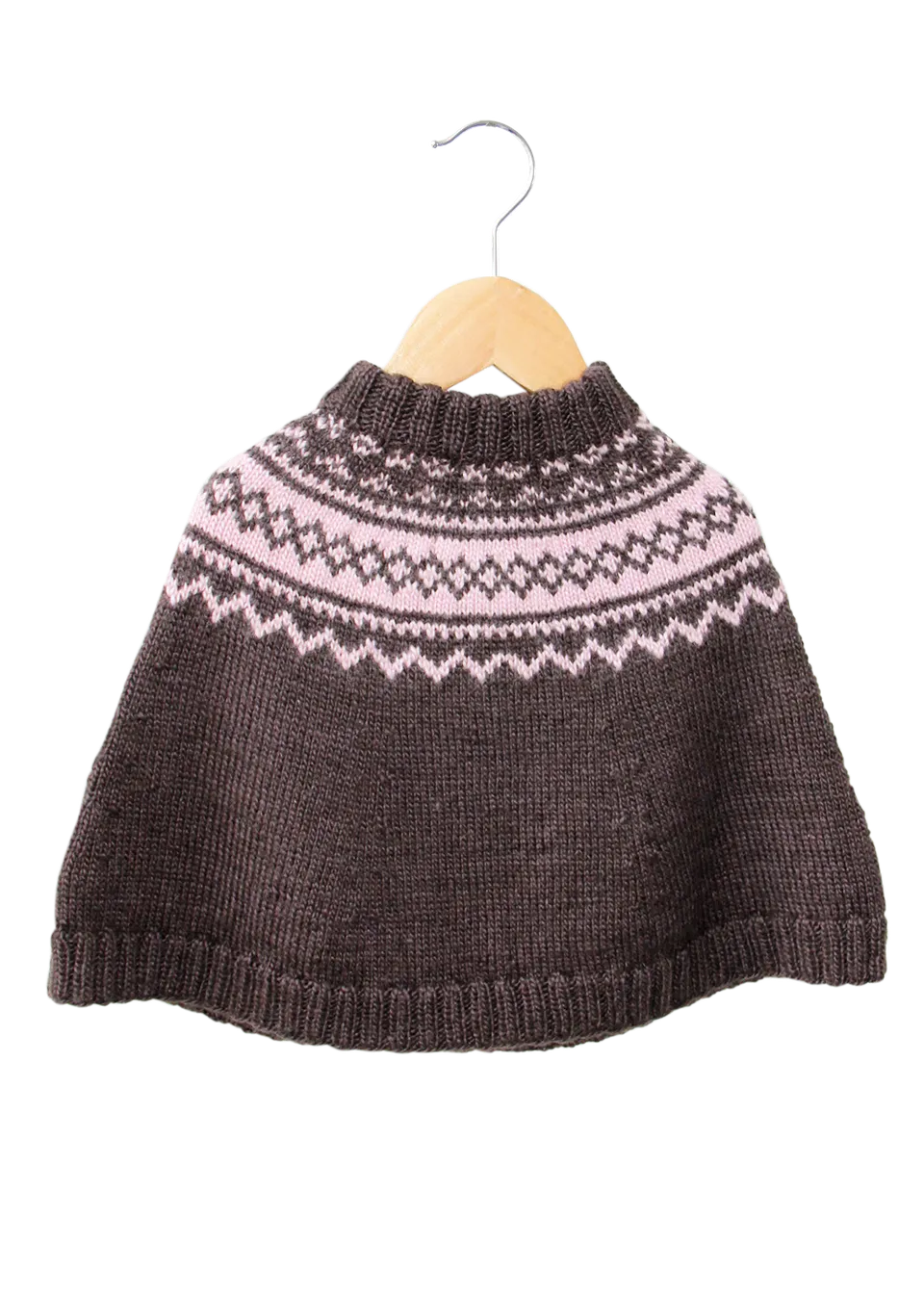 Go Handmade Vintage Classic poncho strikkeoppskrift 1-2 år ull
