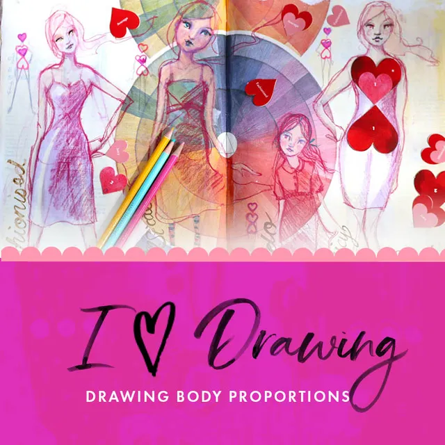 Jane Davenport I Heart Drawing Workshop tegnekurs ansikt