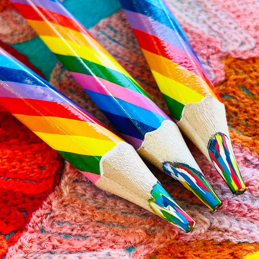 Jane Davenport Rainbow Twirl blyant flerfarget regnbueblyant