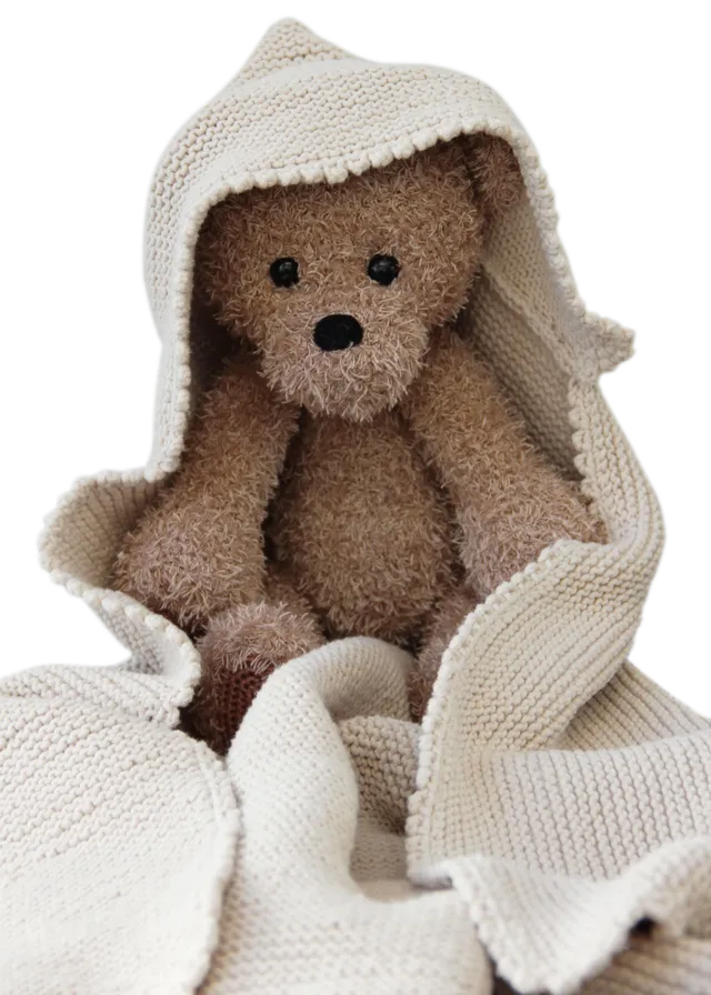 Go Handmade Teddy & blanket heklesett bamse og teppe