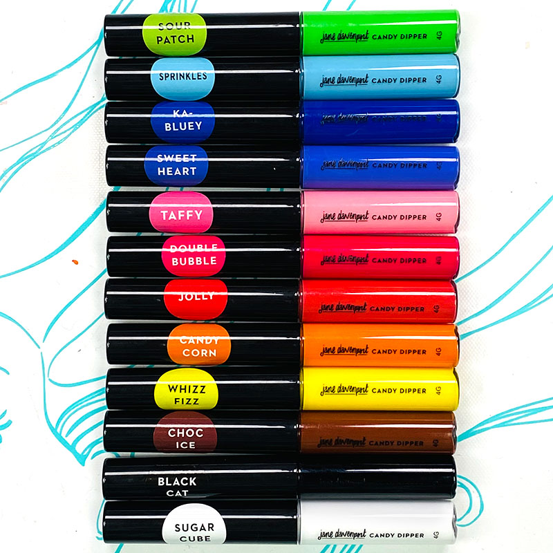 Jane Davenport Candy Dipper Paint Minis akrylmaling småflasker