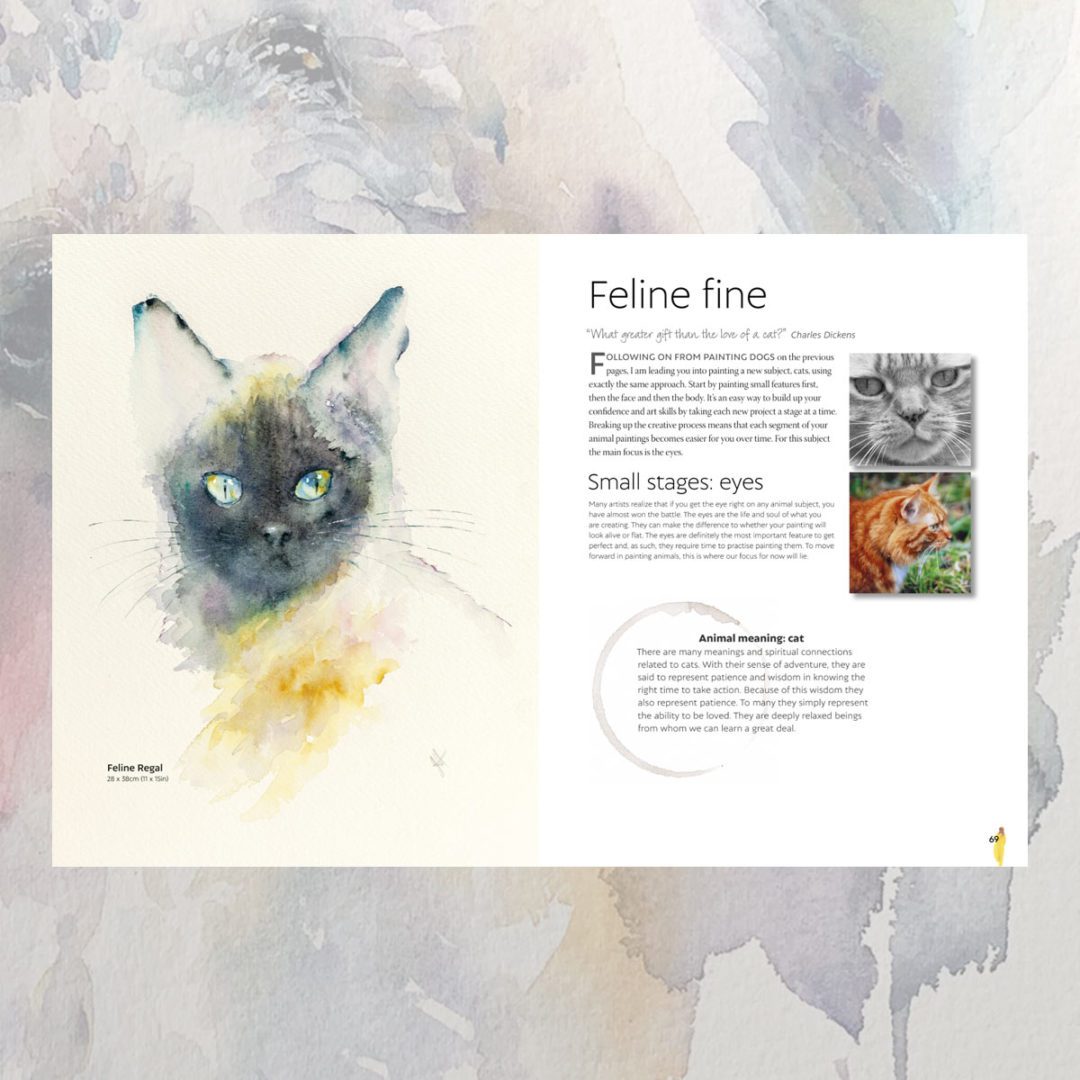 KEM Atmospheric Animals Watercolour bok akvarell