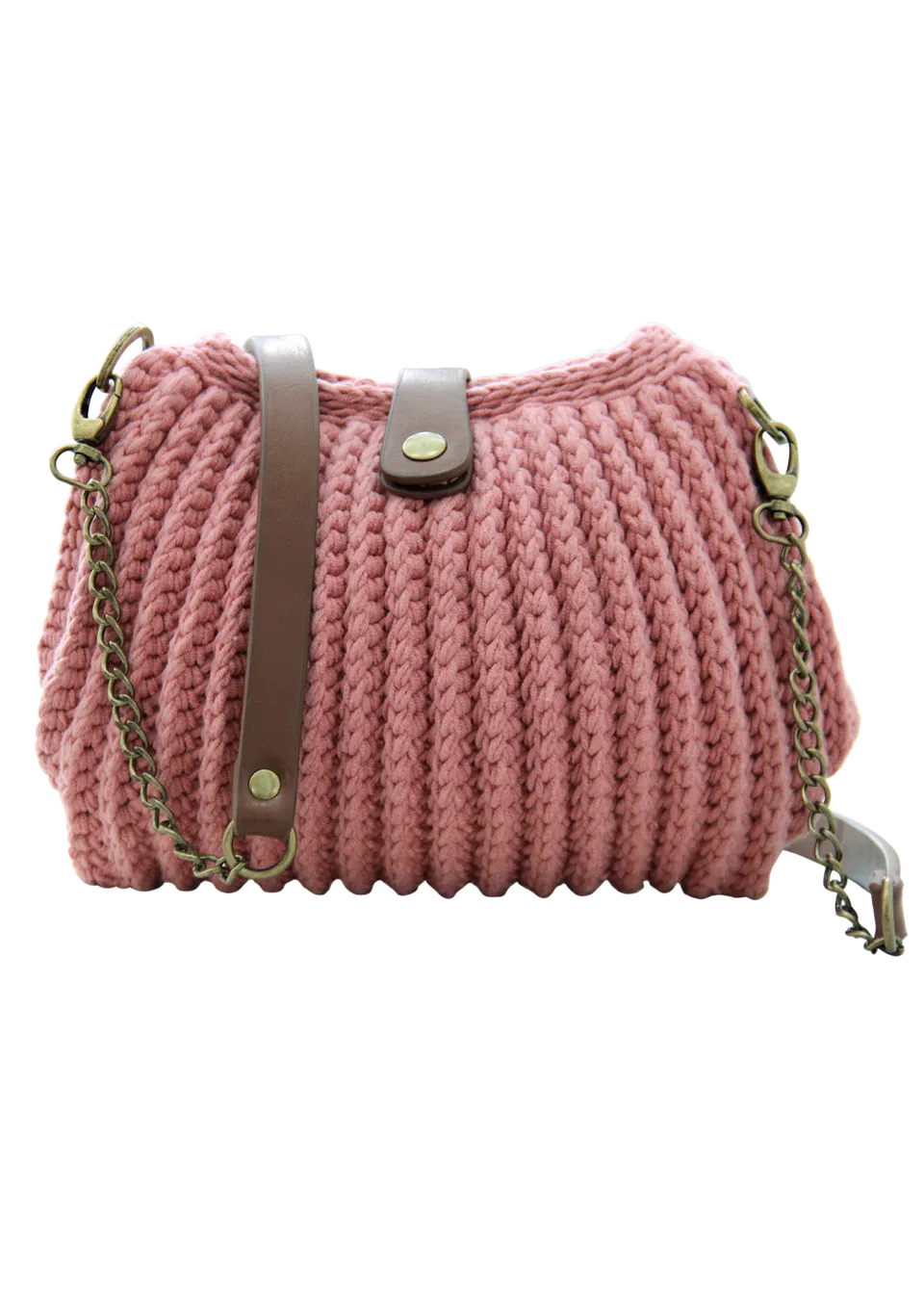 Go Handmade Rib Stitch hekleoppskrift veske