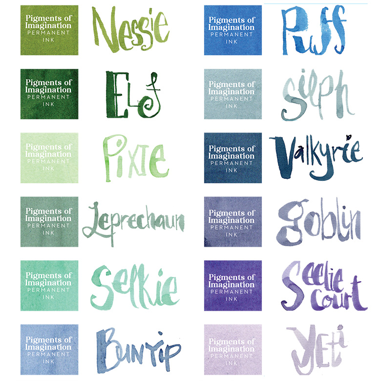 Jane Davenport Waterproof Ink blekk svart til lag