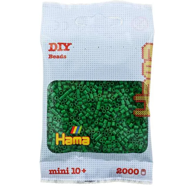 Hama Mini perler grønn 2000 stk 2,5 mm