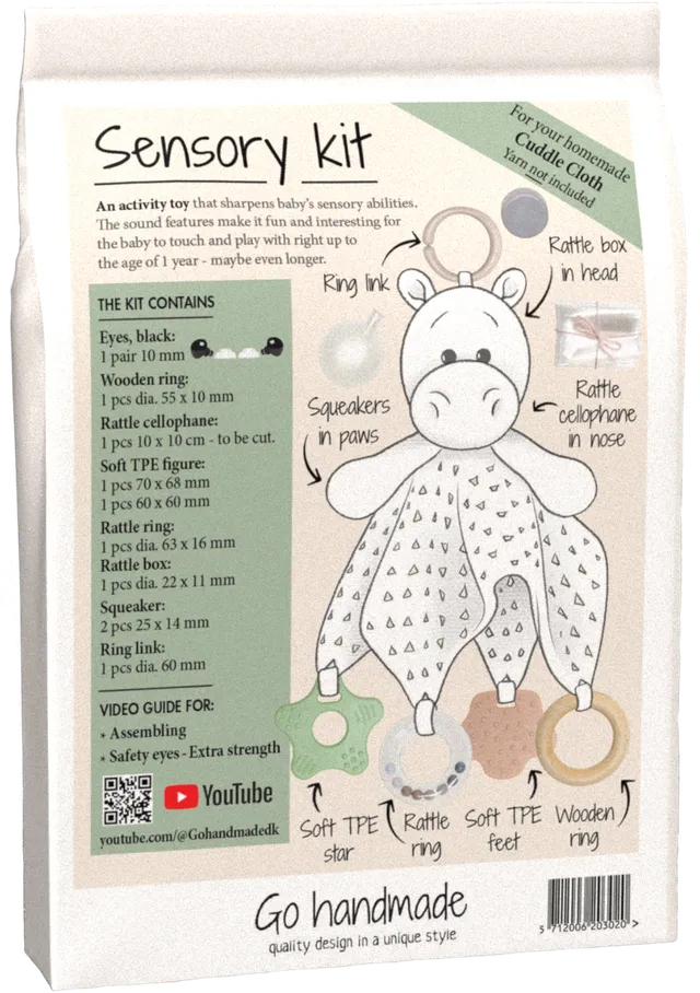 Go Handmade Sensory Kit Cuddle Cloth sansesett baby