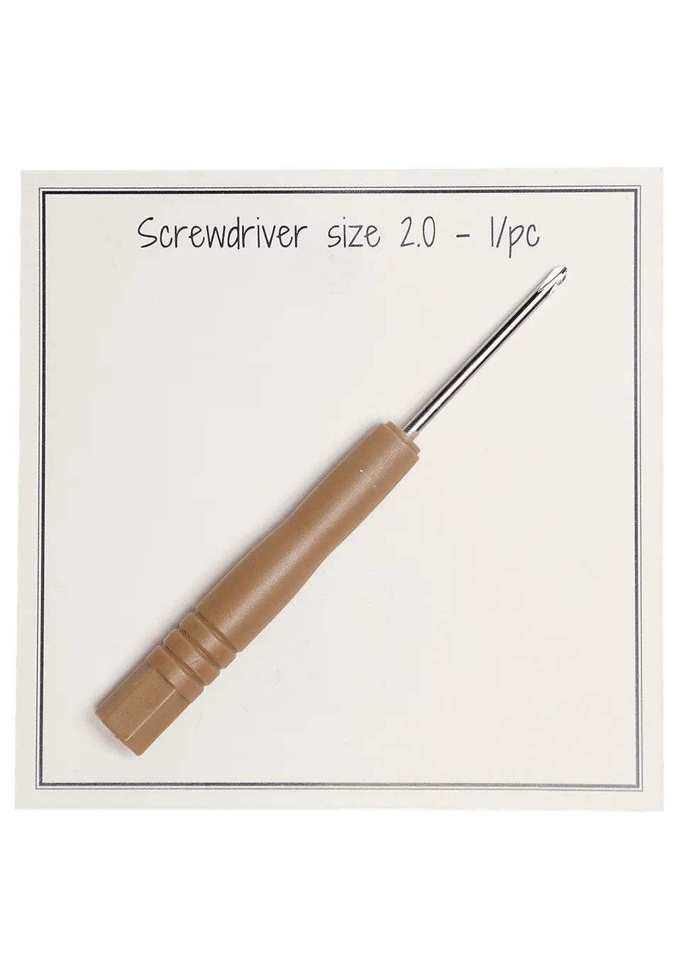Go Handmade skrutrekker 2,0 mm brun 1 stk mini