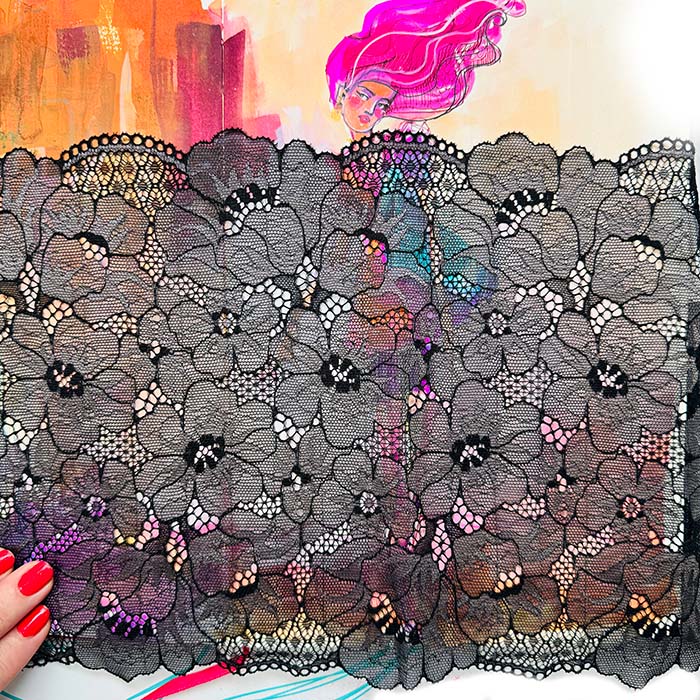 Jane Davenport Delicata Lovely Laces sjablong blonder