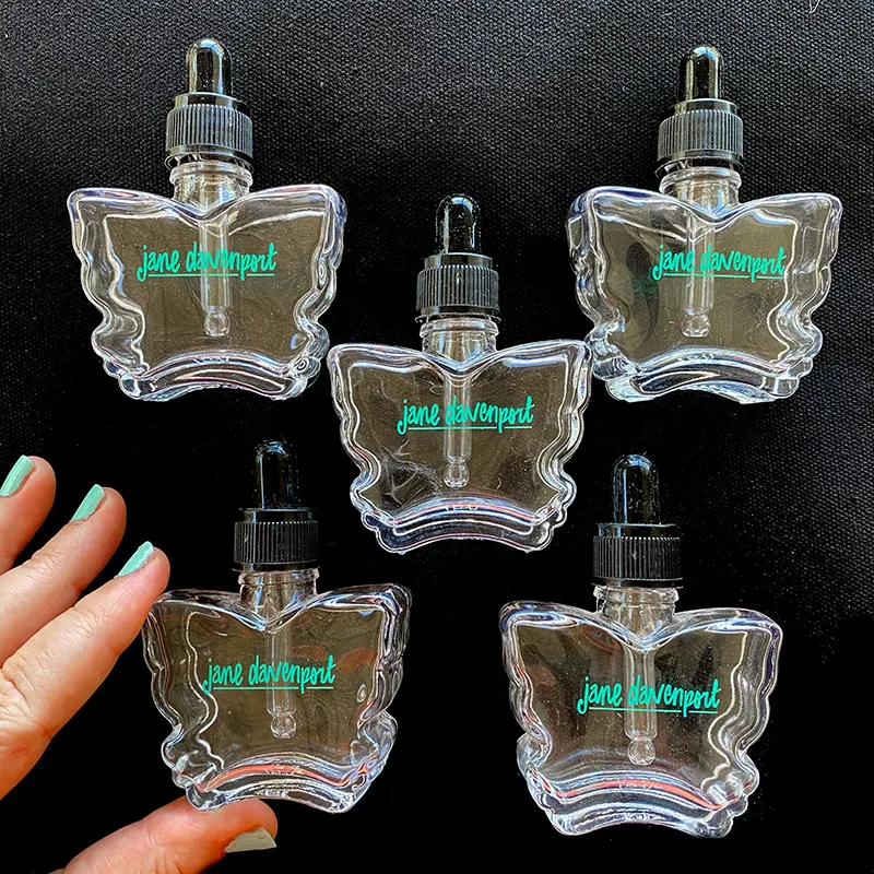 Jane Davenport Butterfly Bottle dryppeflaske til blekk
