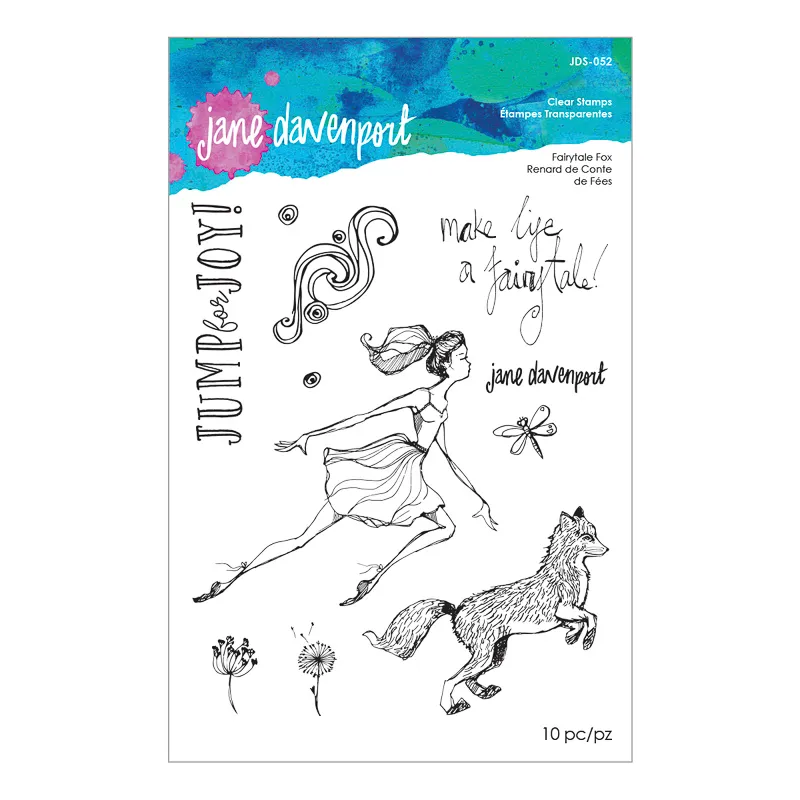 Jane Davenport Fairytale Fox stempel rev