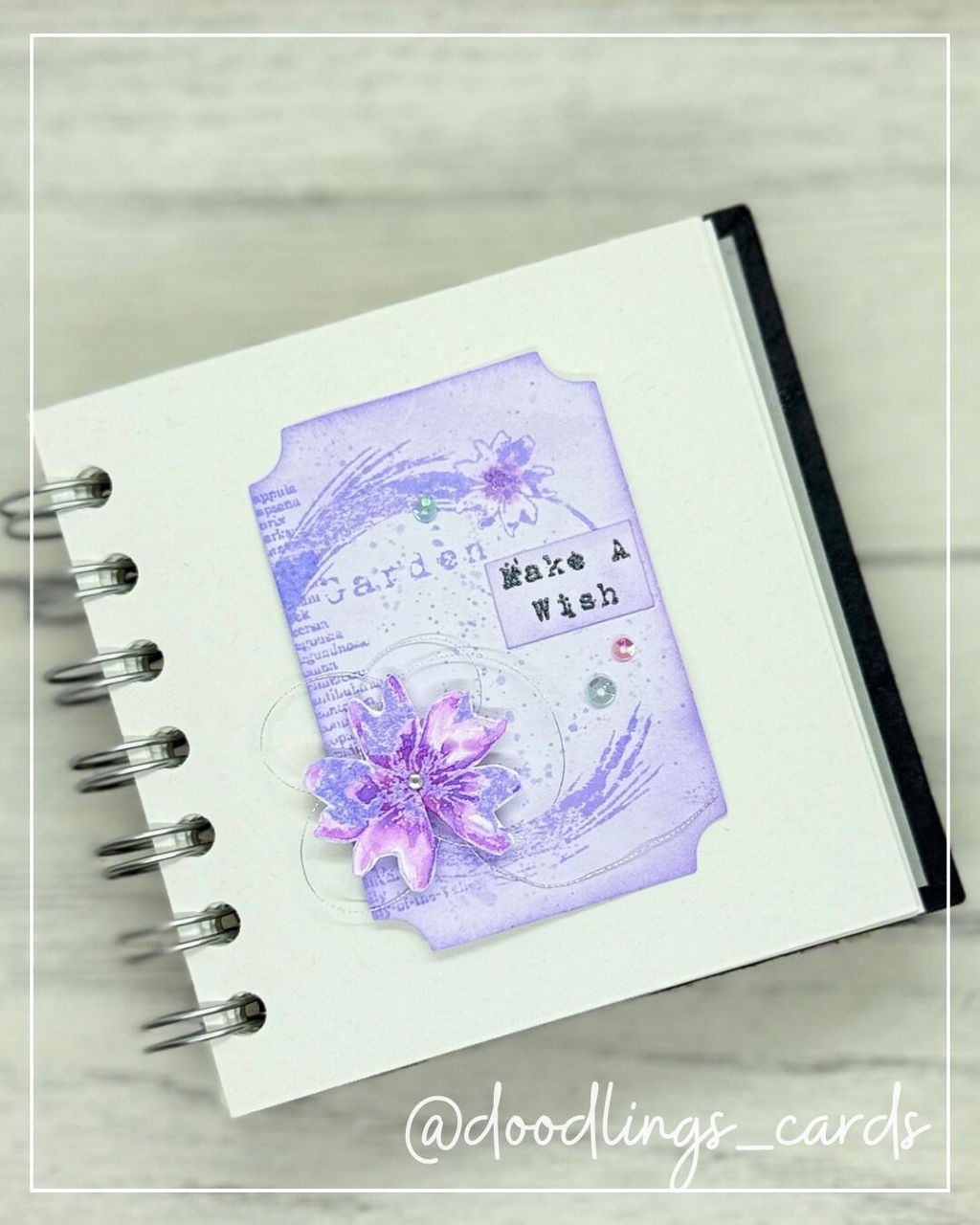 Tracy Evans Design TE008 Malva stempel A6 blomst
