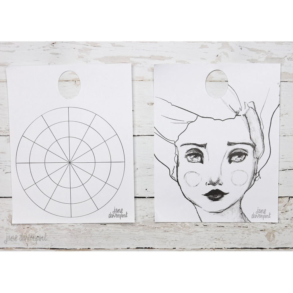 Jane Davenport Paint Mixing Pad blandeblokk palett
