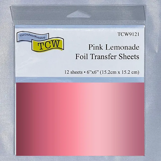 The Crafters Workshop TCW9121 Pink Lemonade folieark 6x6 12-pk