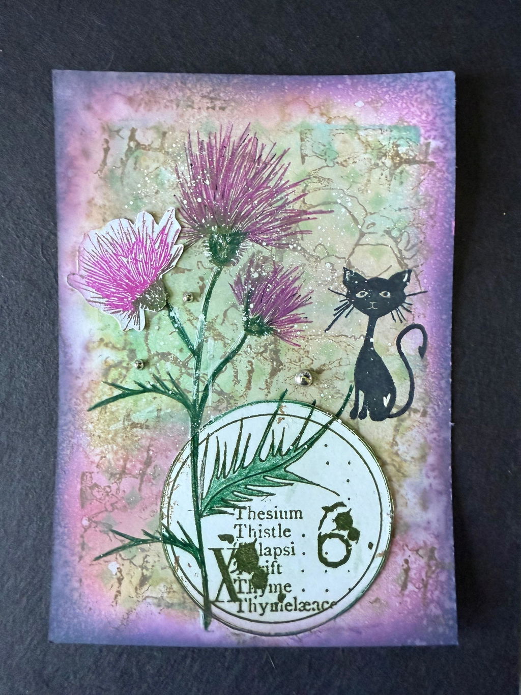 Tracy Evans Design TE016 Artsy Alpha Numbers stempel A7