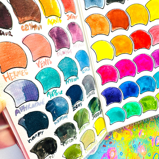 Jane Davenport INKcyclopedia Colour Catalogue prøvehefte 2-pakning