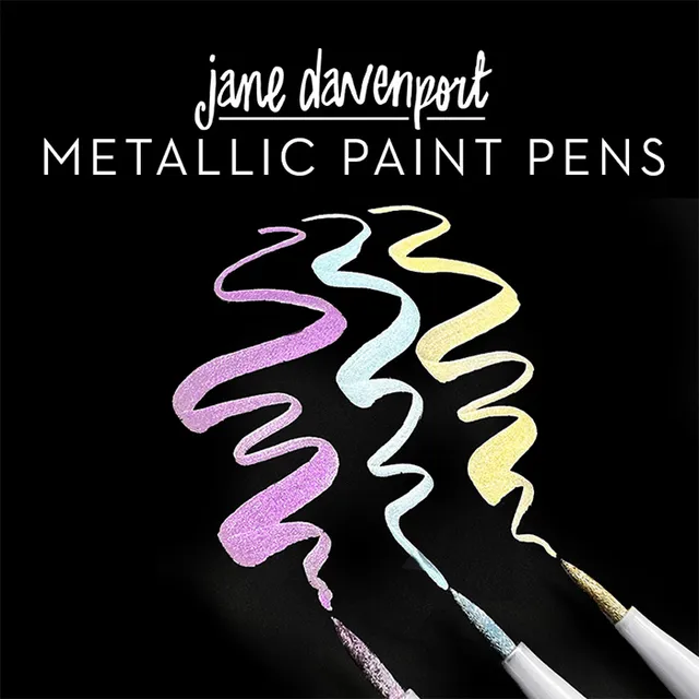 Jane Davenport Metallic Paint Pens malingpenner metallisk sett