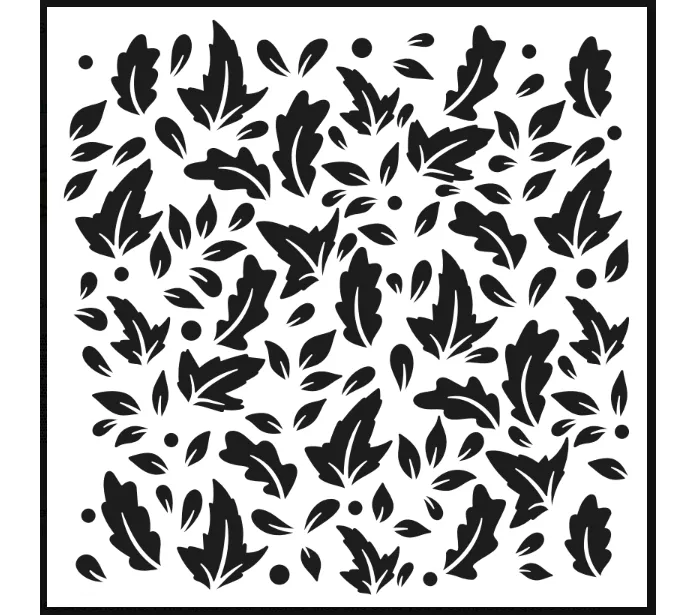 The Crafters Workshop TCW1091s Leaf Background sjablong høst