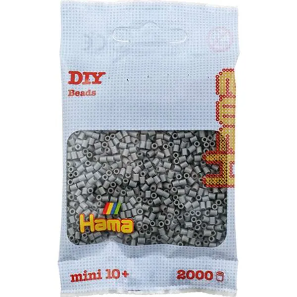 Hama Mini perler grå ca. 2000 stk 2,5 mm