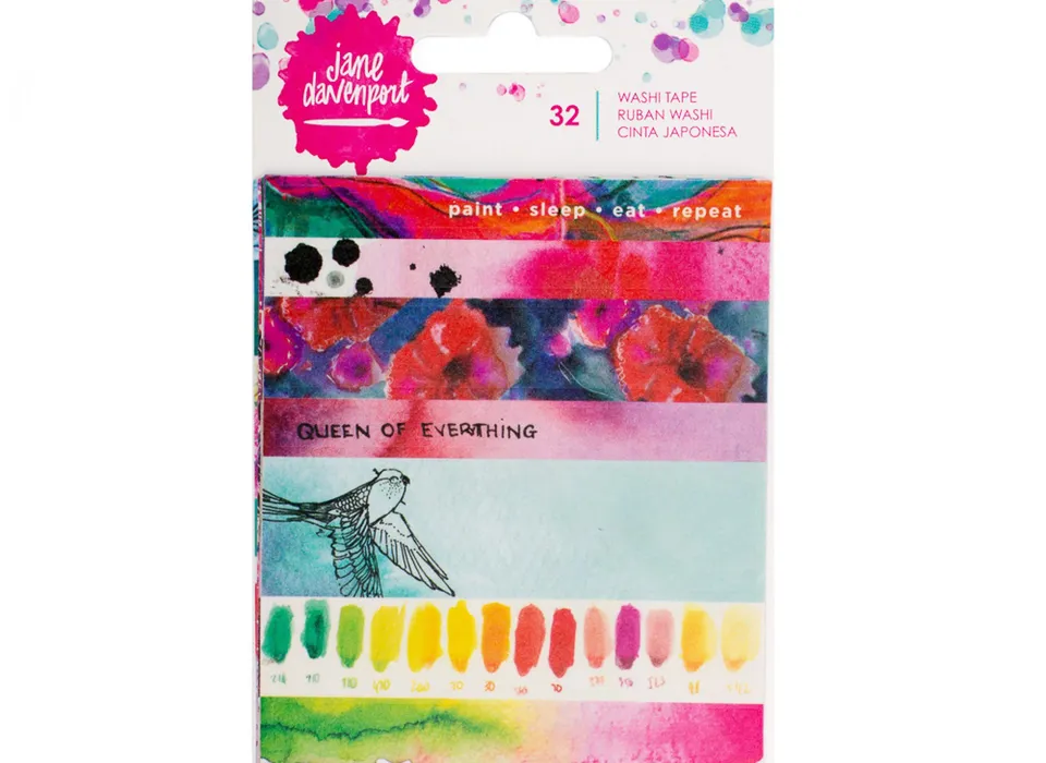 Jane Davenport Paint Phrases washi klistremerkehefte planner