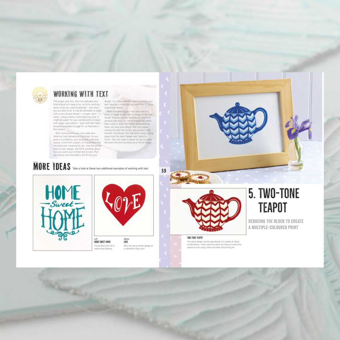 KEM Beginner's Guide to Linocut linotrykkbok nybegynner