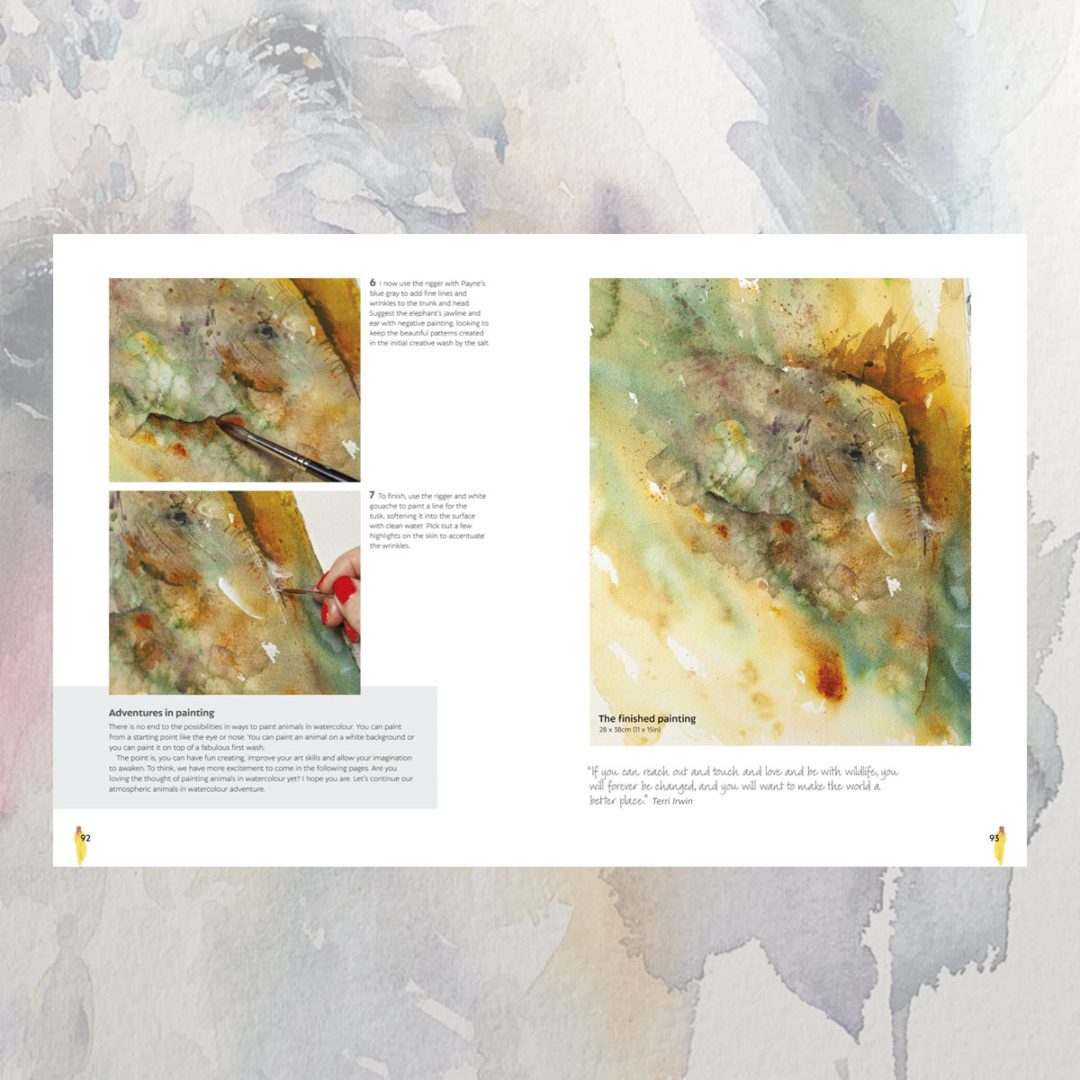 KEM Atmospheric Animals Watercolour bok akvarell