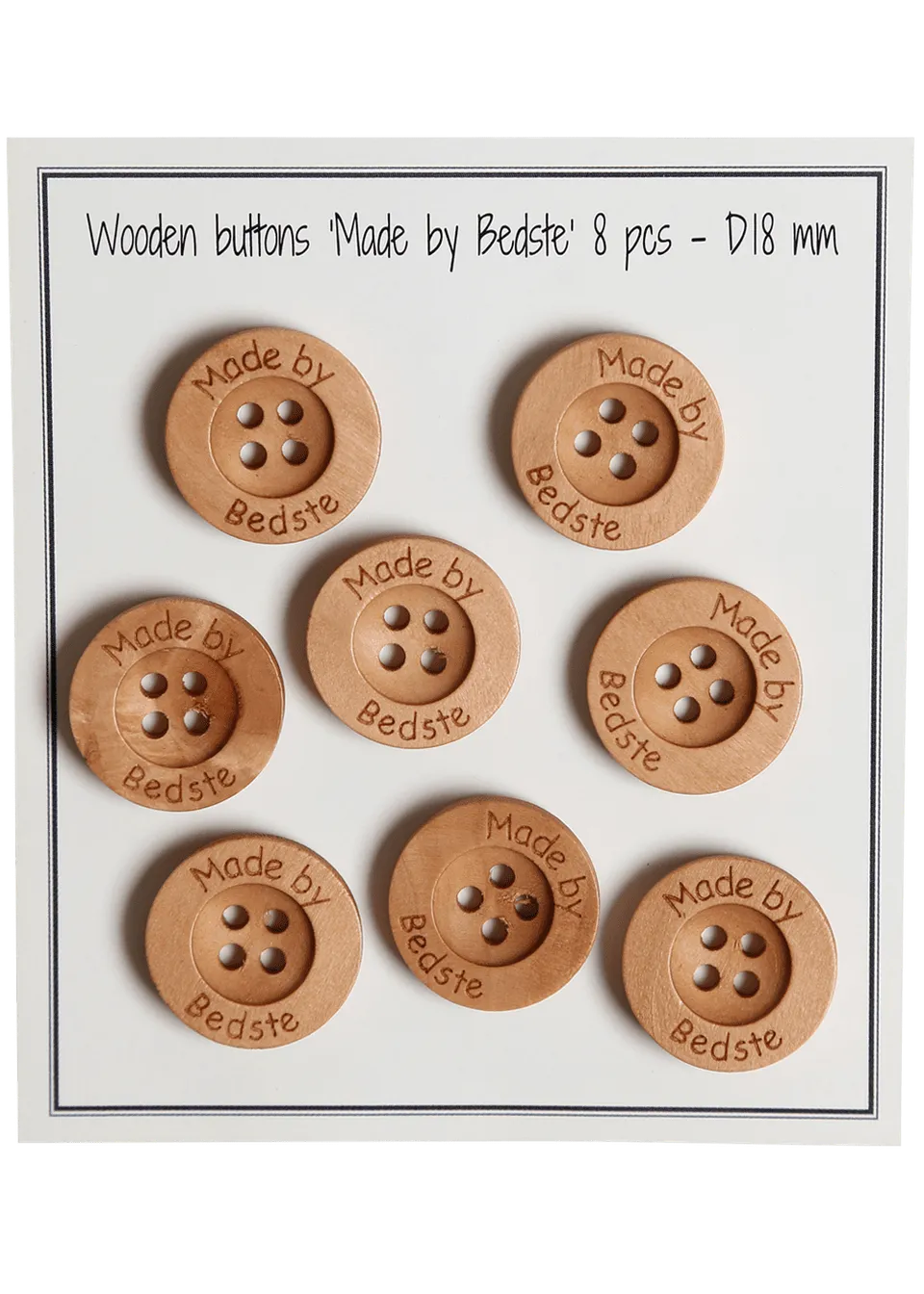 Go Handmade Made by Bedste knapper 18 mm 8 stk