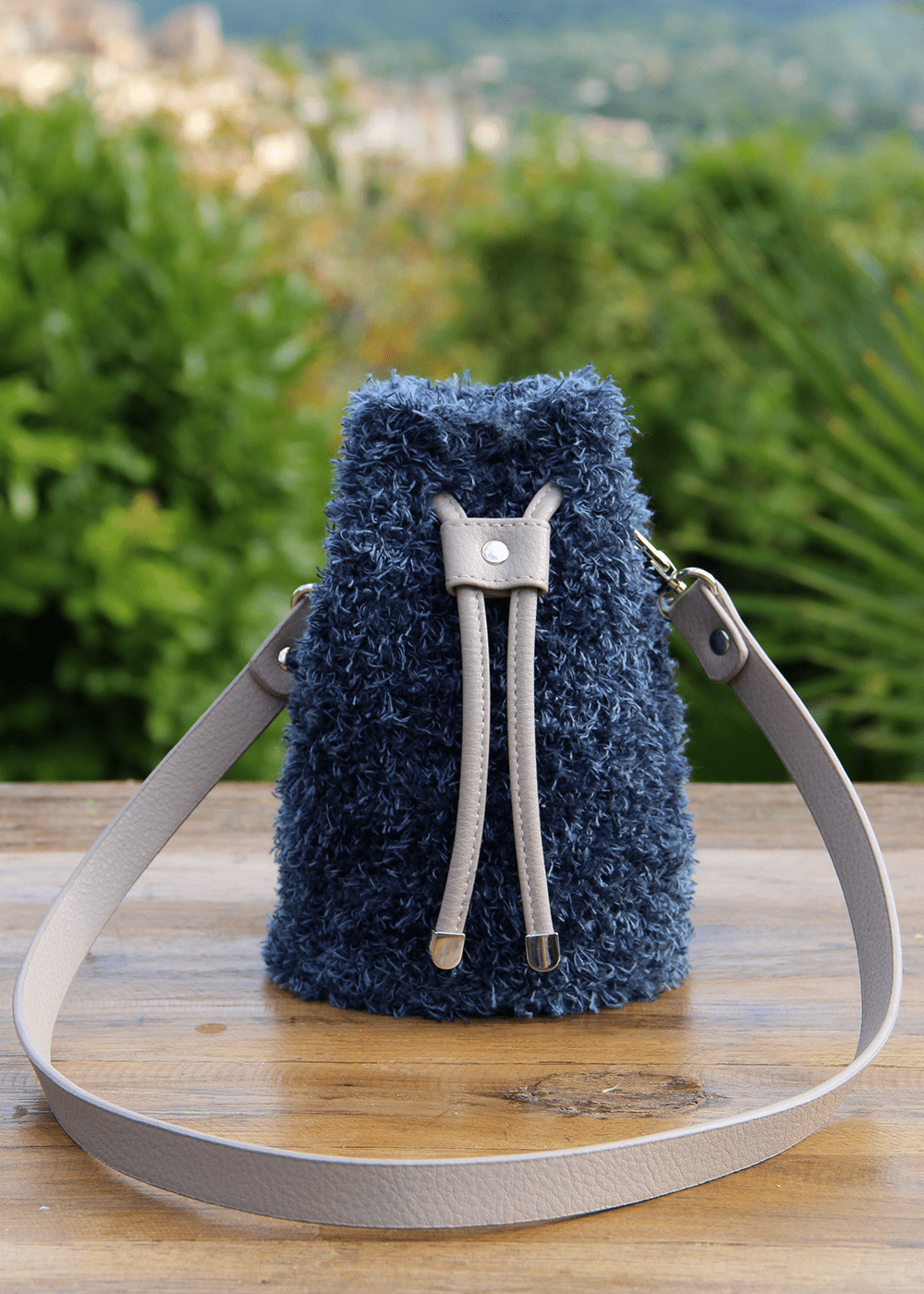 Go Handmade Bag strap veskehank 45 cm brun PU-skinn