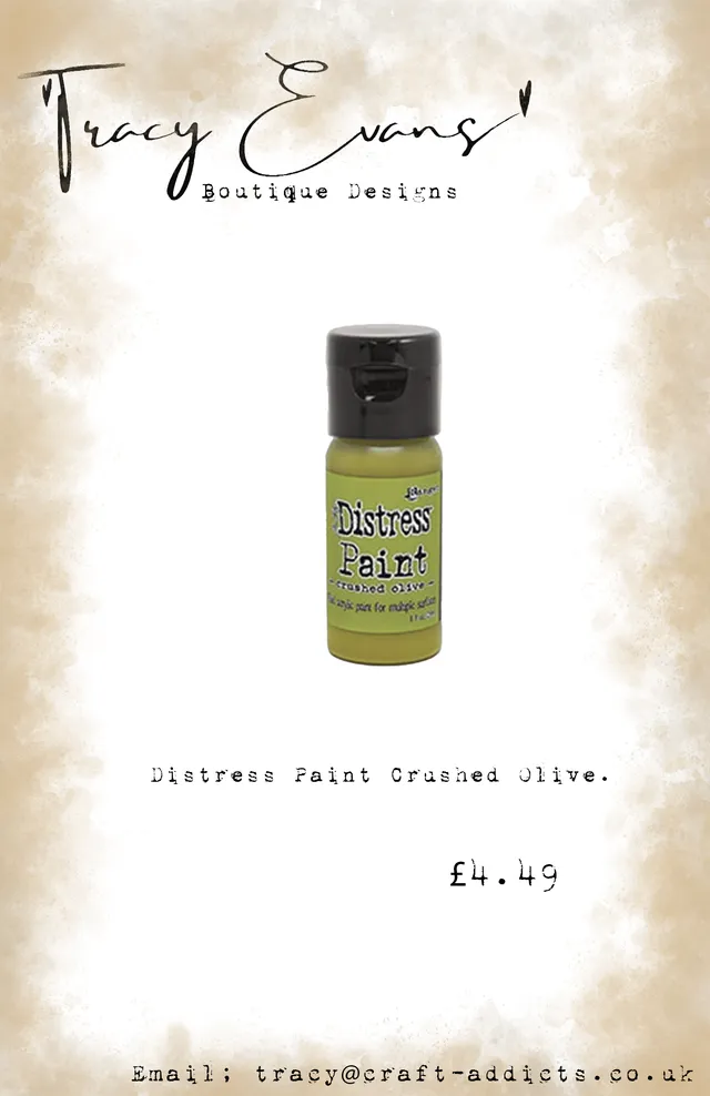 Tracy Evans Design DI117 akrylmaling crushed olive