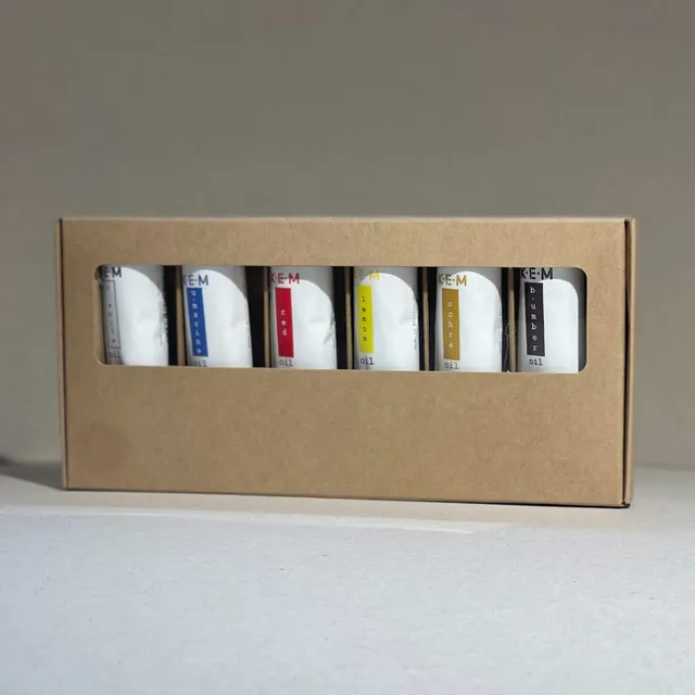 KEM oljemaling sett 6x60 ml tuber klassiske farger