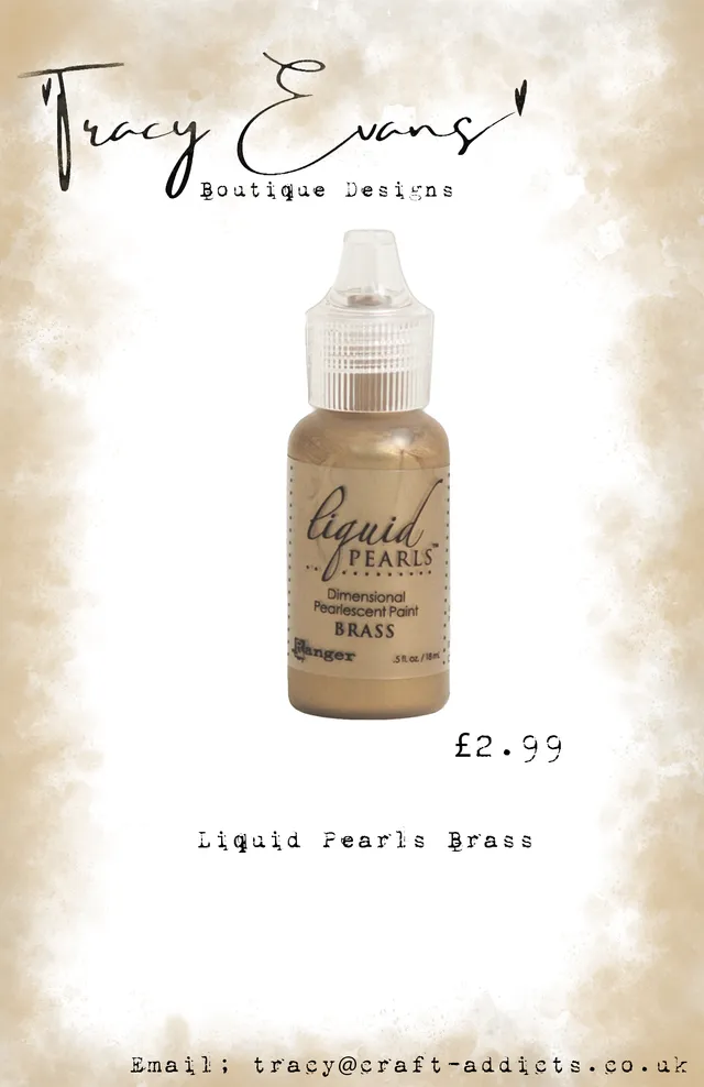 Tracy Evans Liquid Pearls AC015 perlemaling messing