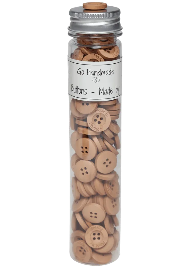 Go Handmade Made by Farmor treknapper 18 mm 145 stk tre