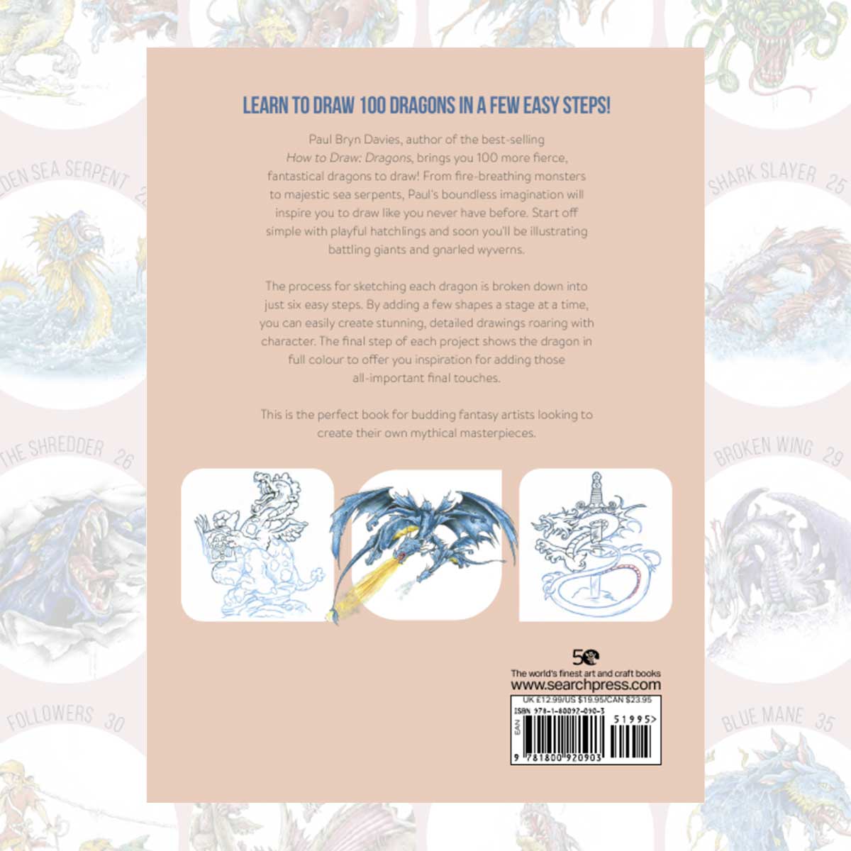 Draw 100: Dragons tegnebok drager steg for steg