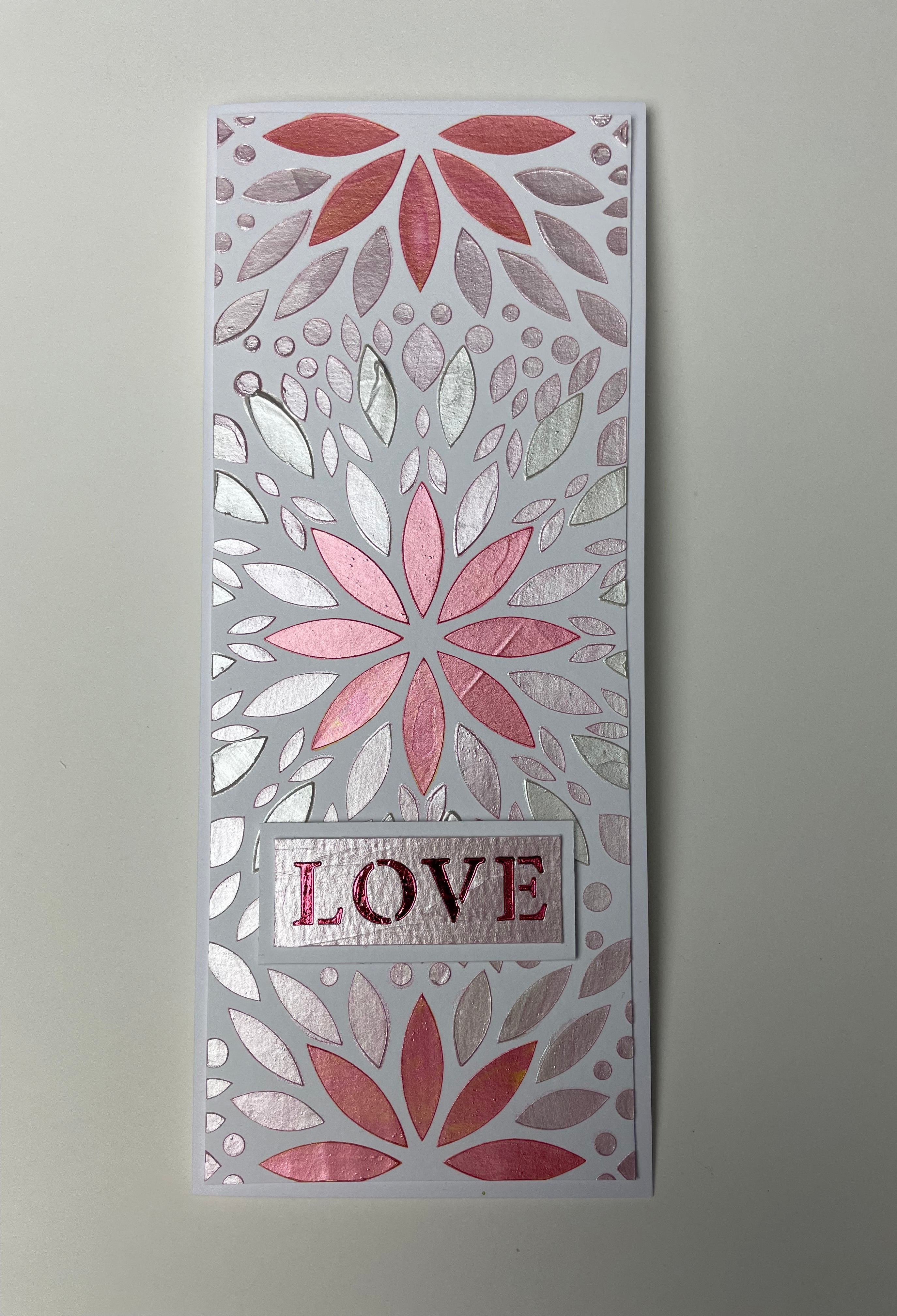 The Crafters Workshop TCW6033 Layered Mums slimline sjablong blomster