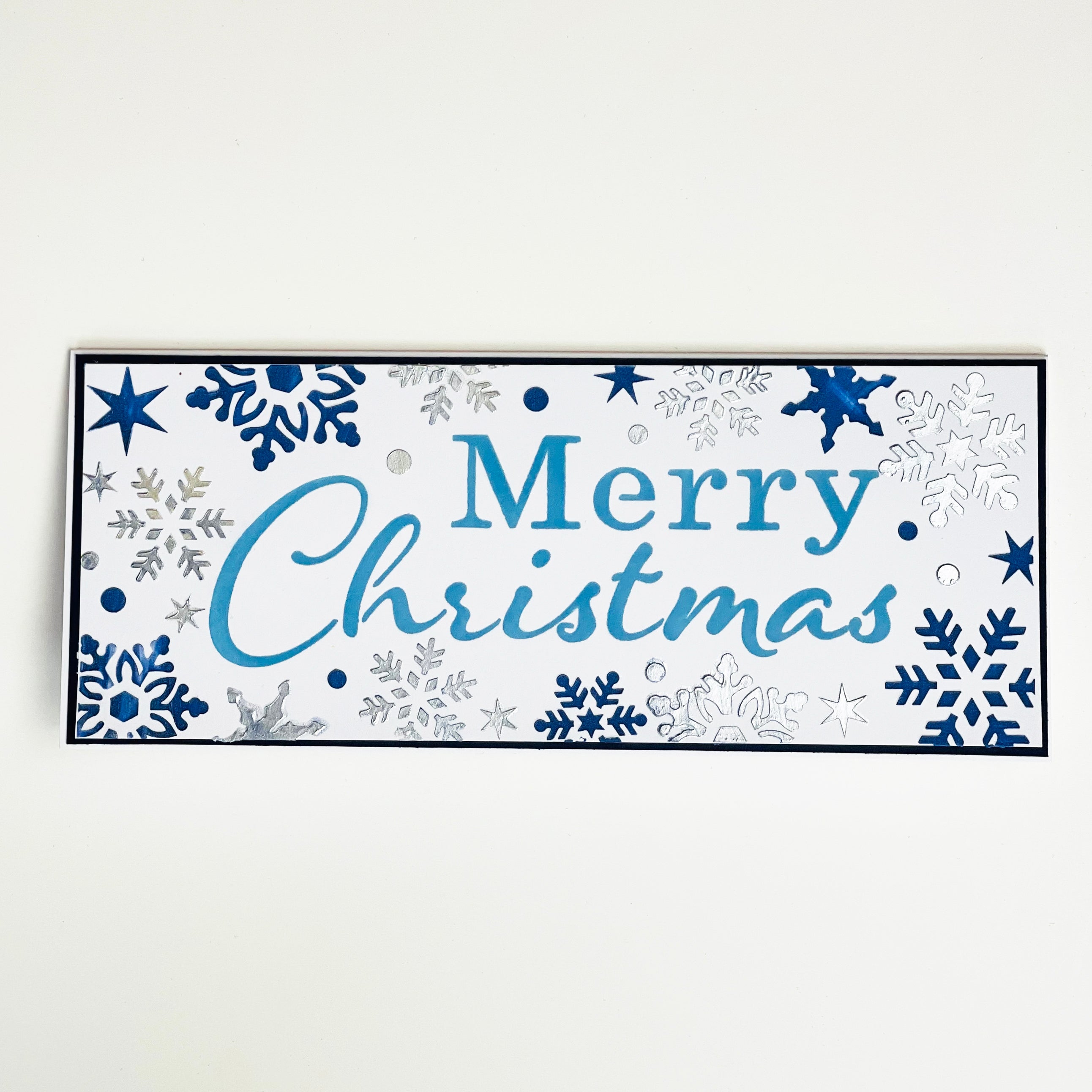 The Crafters Workshop TCW6009 Merry Snowflakes sjablong slimline
