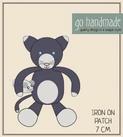 Go Handmade Cat & Mouse Simon & Mats strykemerke 6 cm
