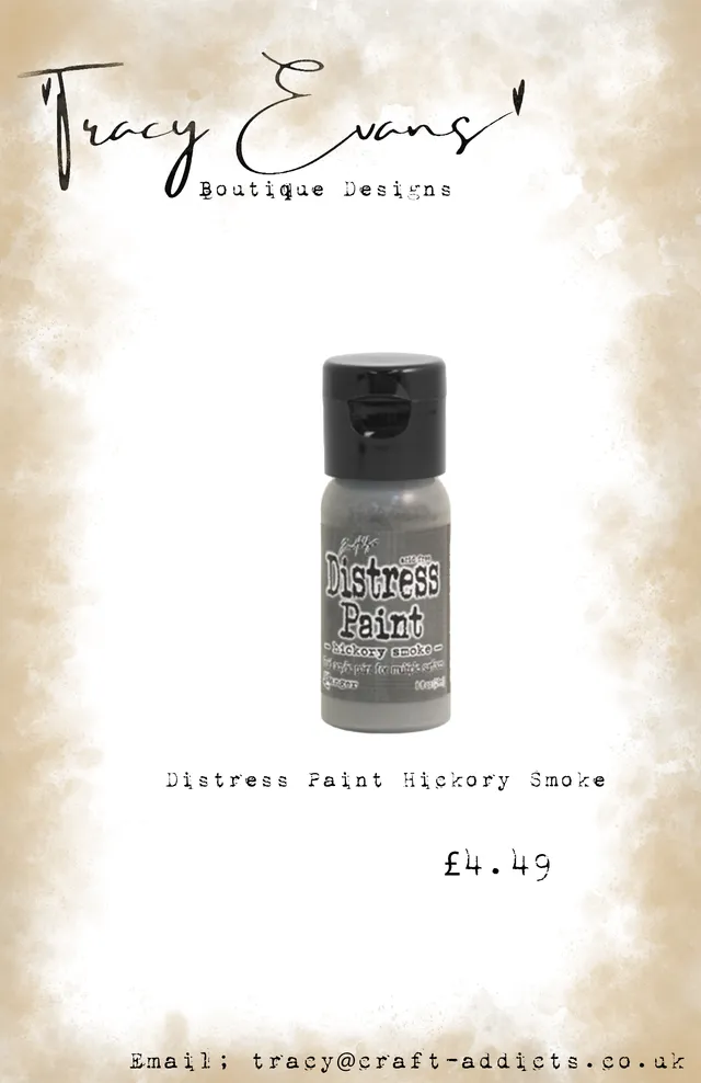 Tracy Evans Design DI145 distressmaling Hickory Smoke grå